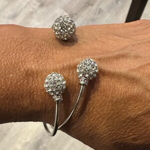 Elegant Pave Crystal Bracelet/Bangle/Cuff